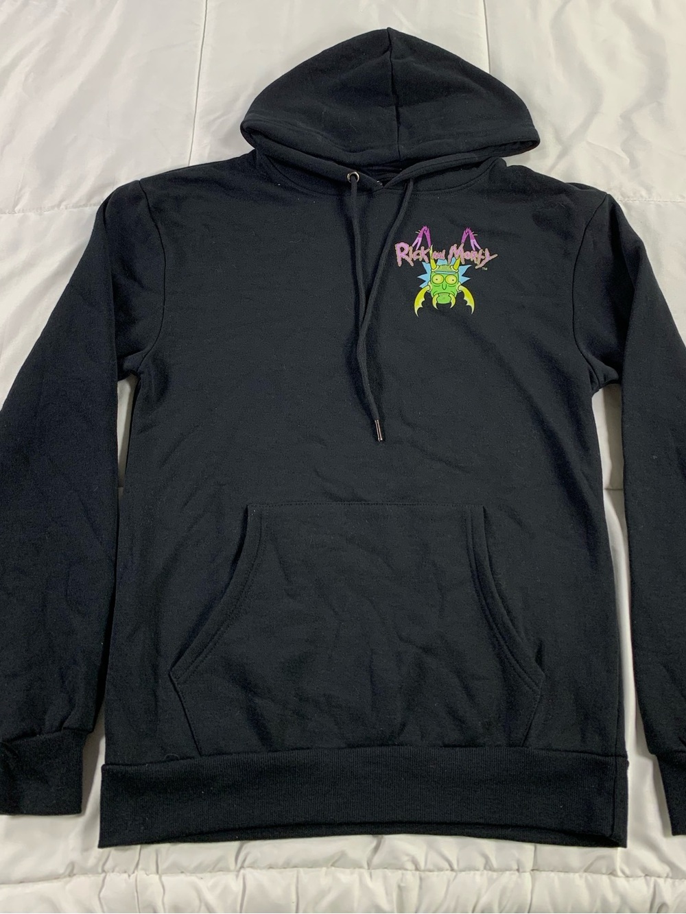 Pre loved RICK AND MORTY hoodie mens size S